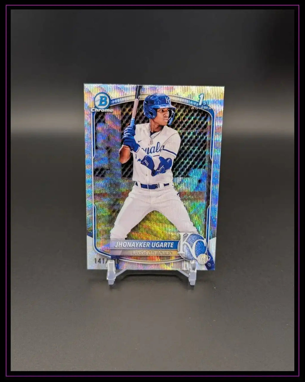 2025 Bowman #BCP-123 Jhonayker Ugarte Chrome Prospects Wave Refractor /350
