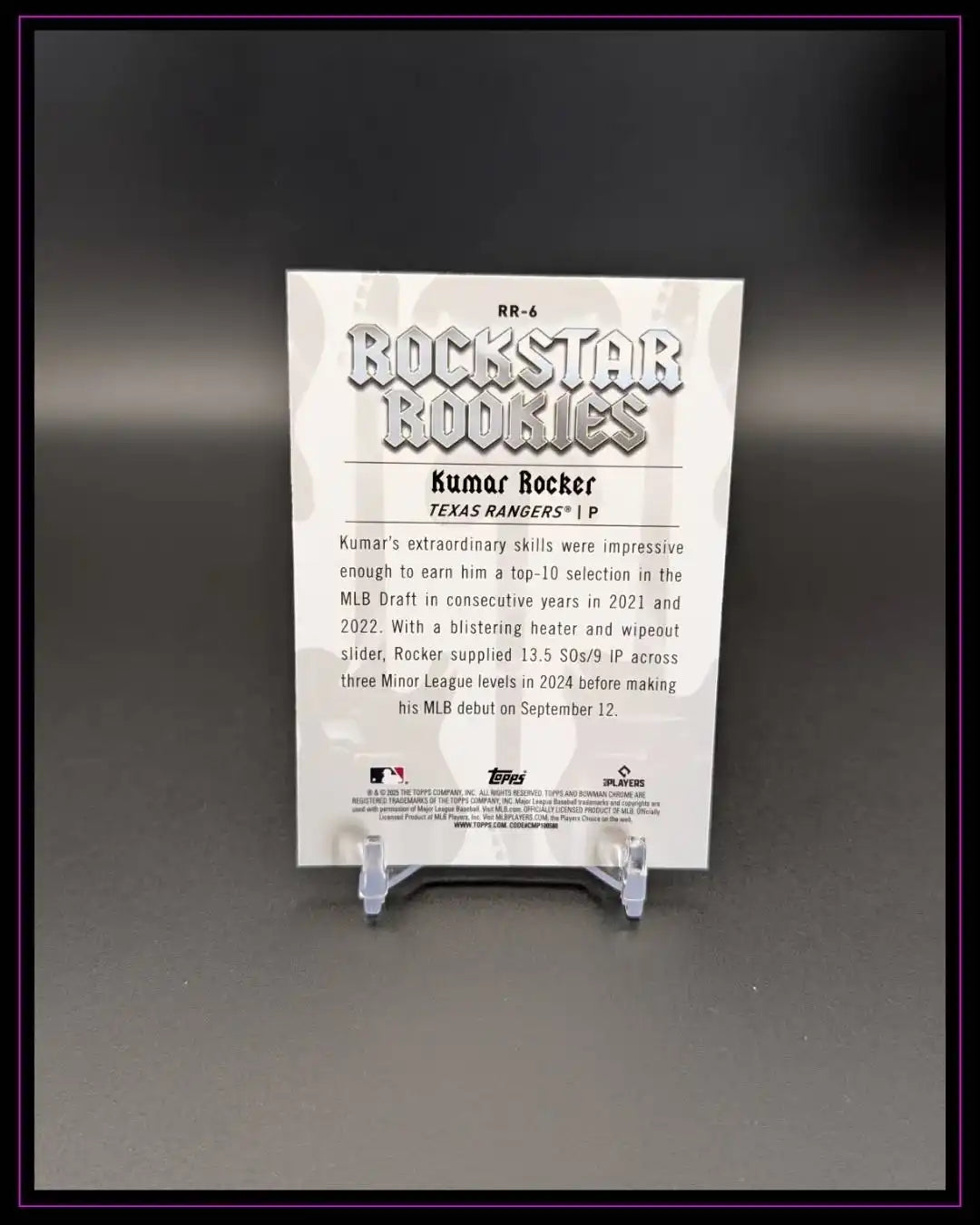2025 Bowman #RR-6 Kumar Rocker Rockstar Rookies