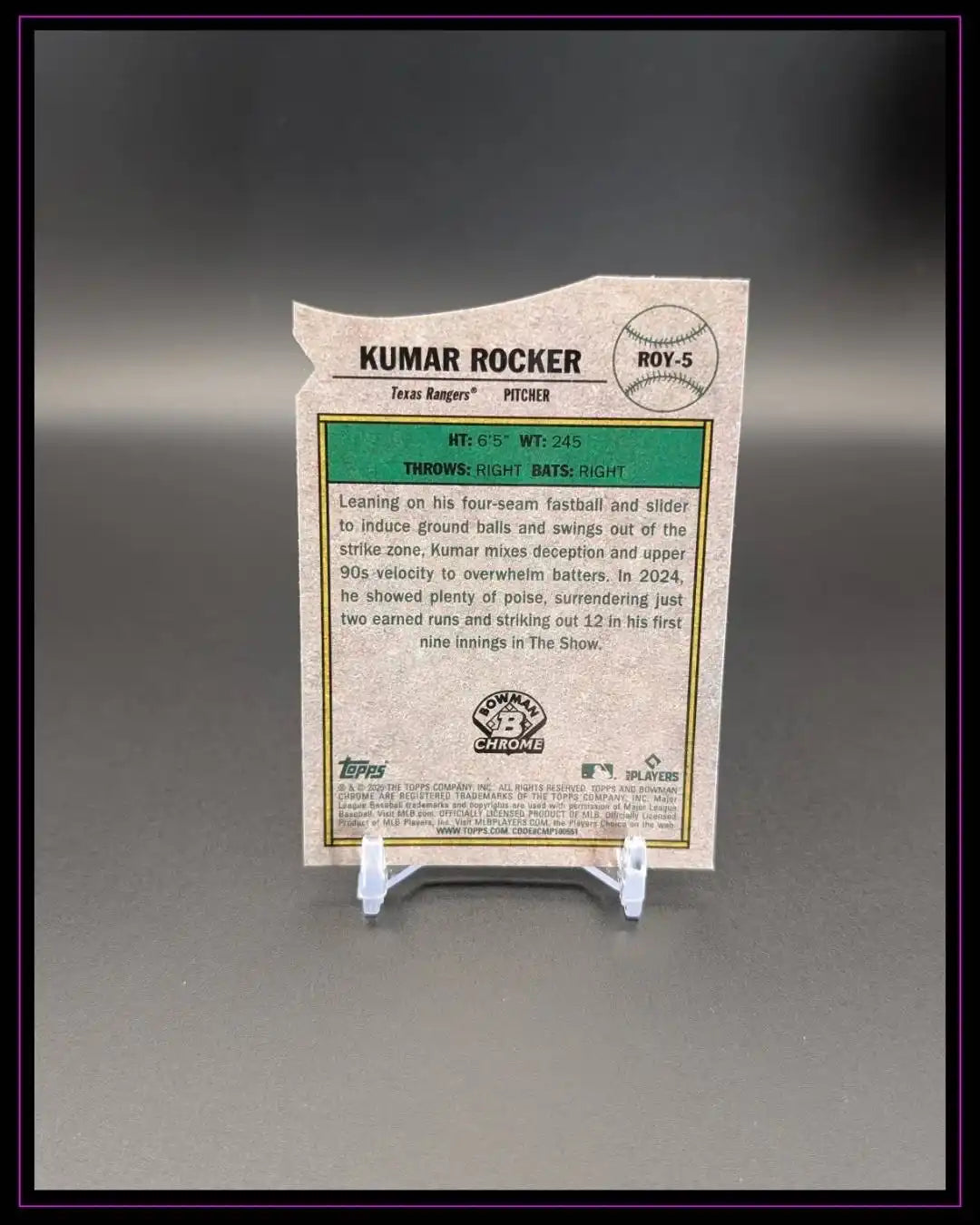 2025 Bowman #ROY-5 Kumar Rocker Rookie of the Year Favorites