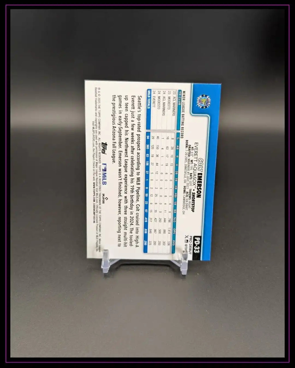 2025 Topps Pro Debut #PD-33 Colt Emerson