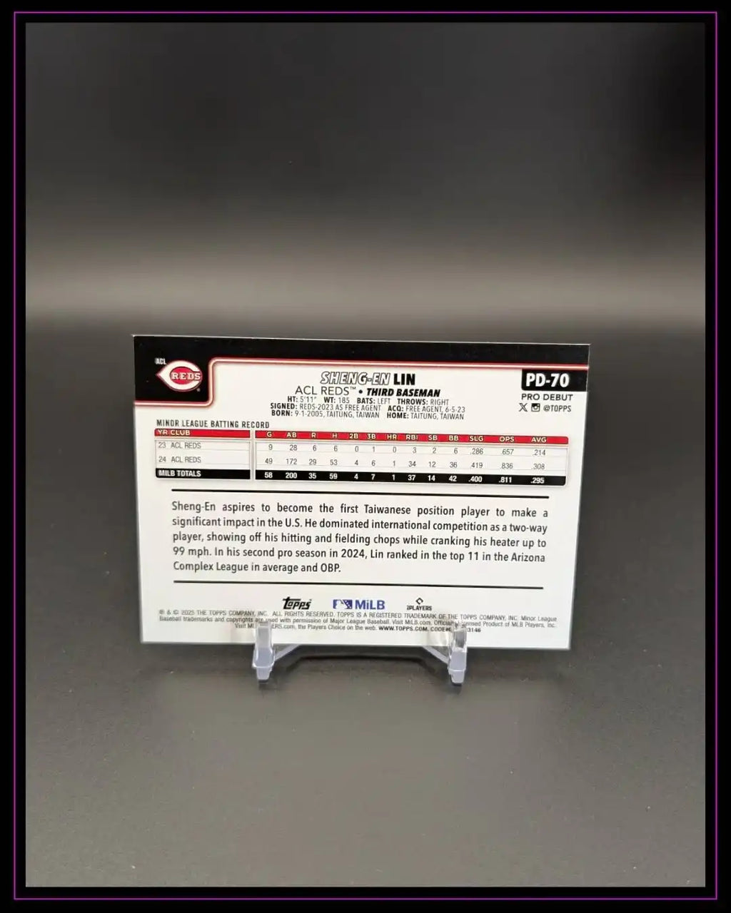 2025 Topps Pro Debut #PD-70 Sheng-En Lin