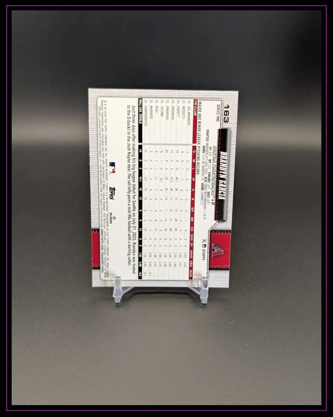 2026 Topps Series 1 #163 Brandyn Garcia