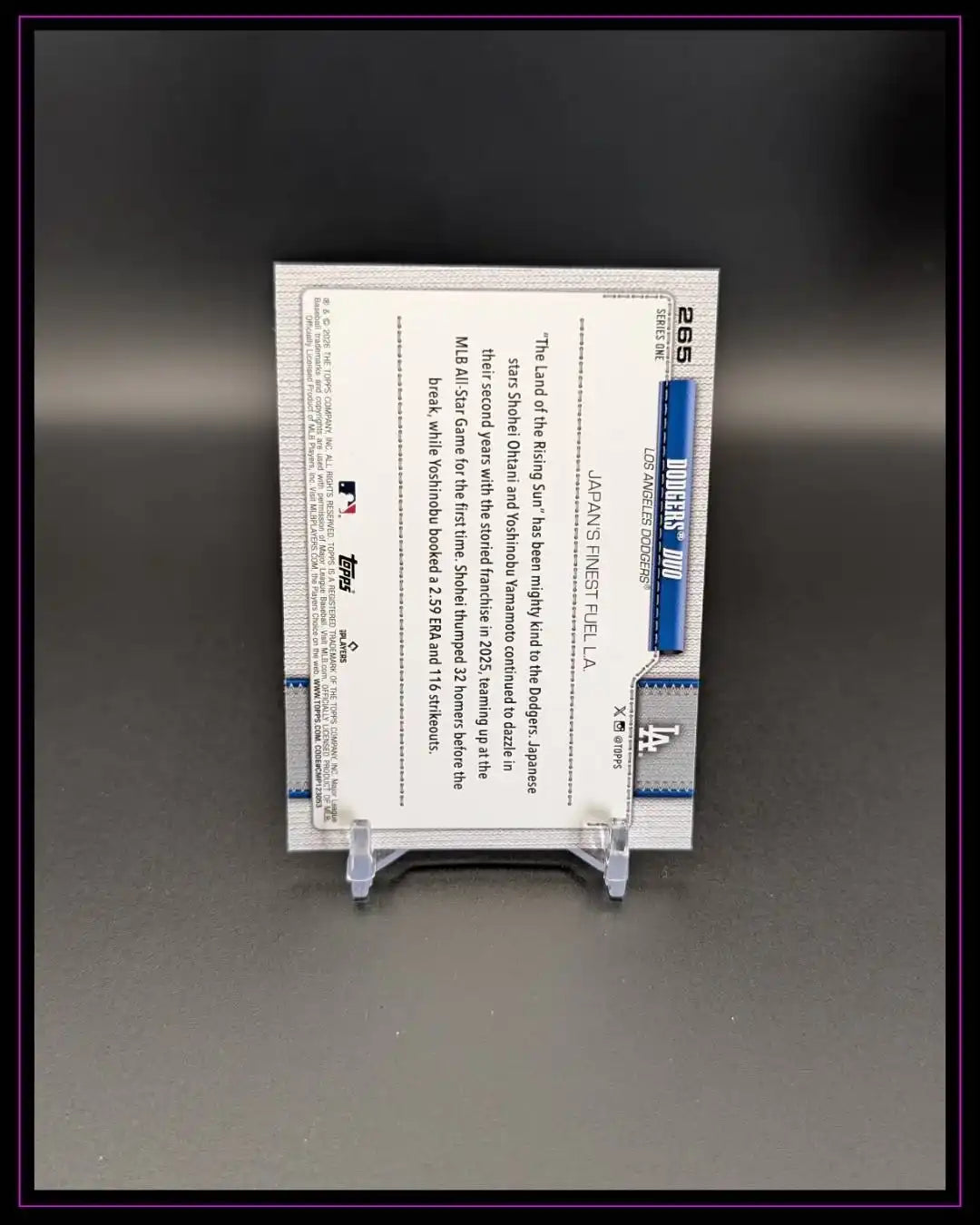 2026 Topps Series 1 #265 Dodgers Duo