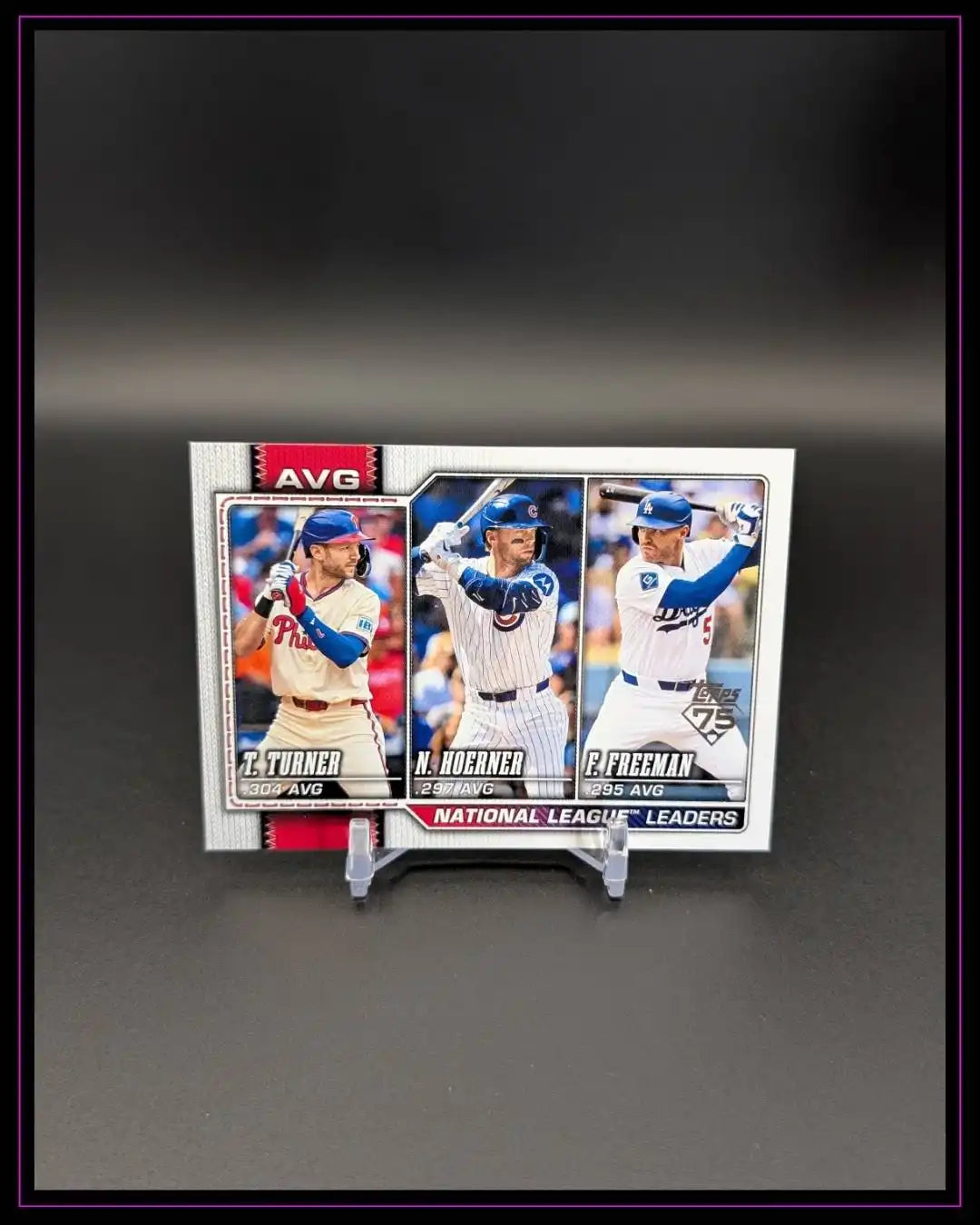 2026 Topps Sereis 1 #151 NL Leaders Avg Turner Hoerner Freeman