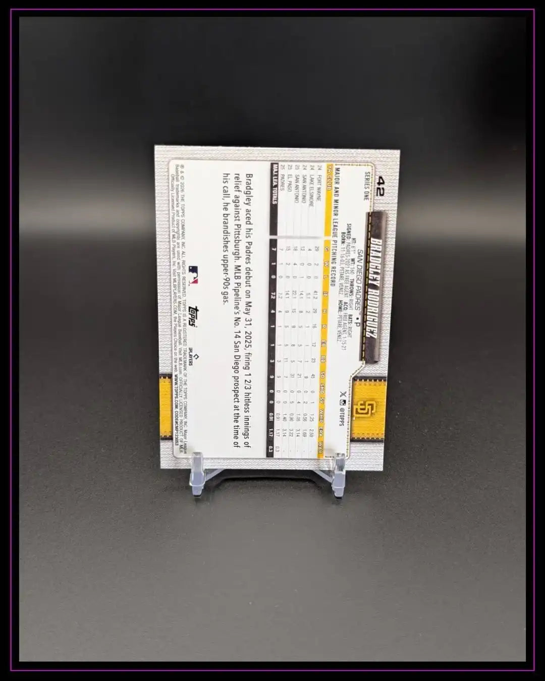 2026 Topps Series 1 #42 Bradgley Rodriguez RC