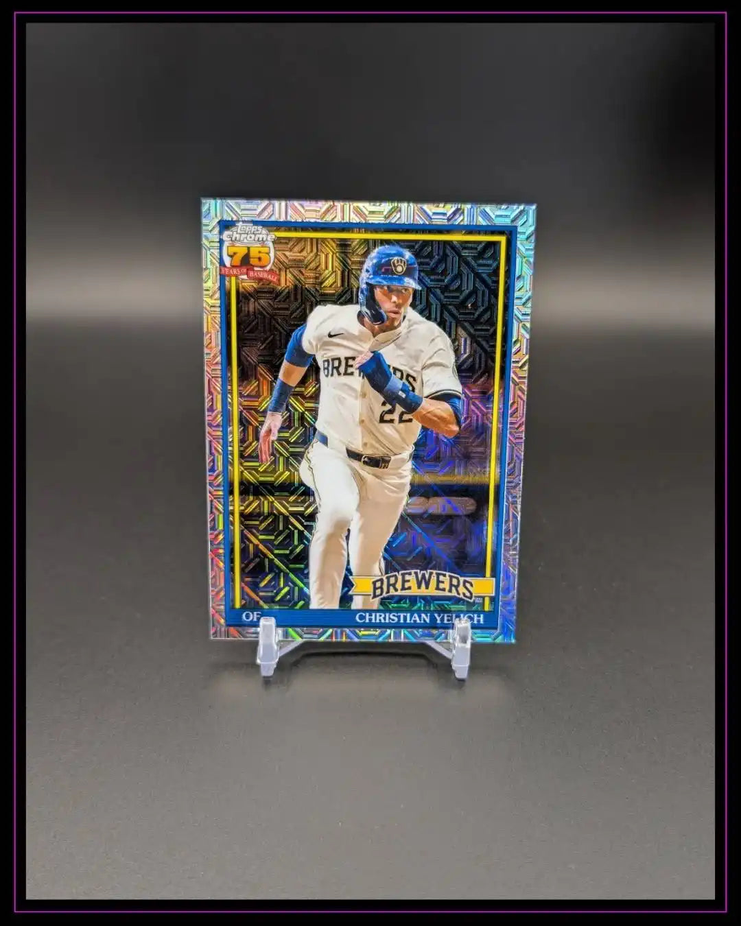 2026 Topps Series 1 #91C-100 Christian Yelich 1991 35th Anniversary Mojo