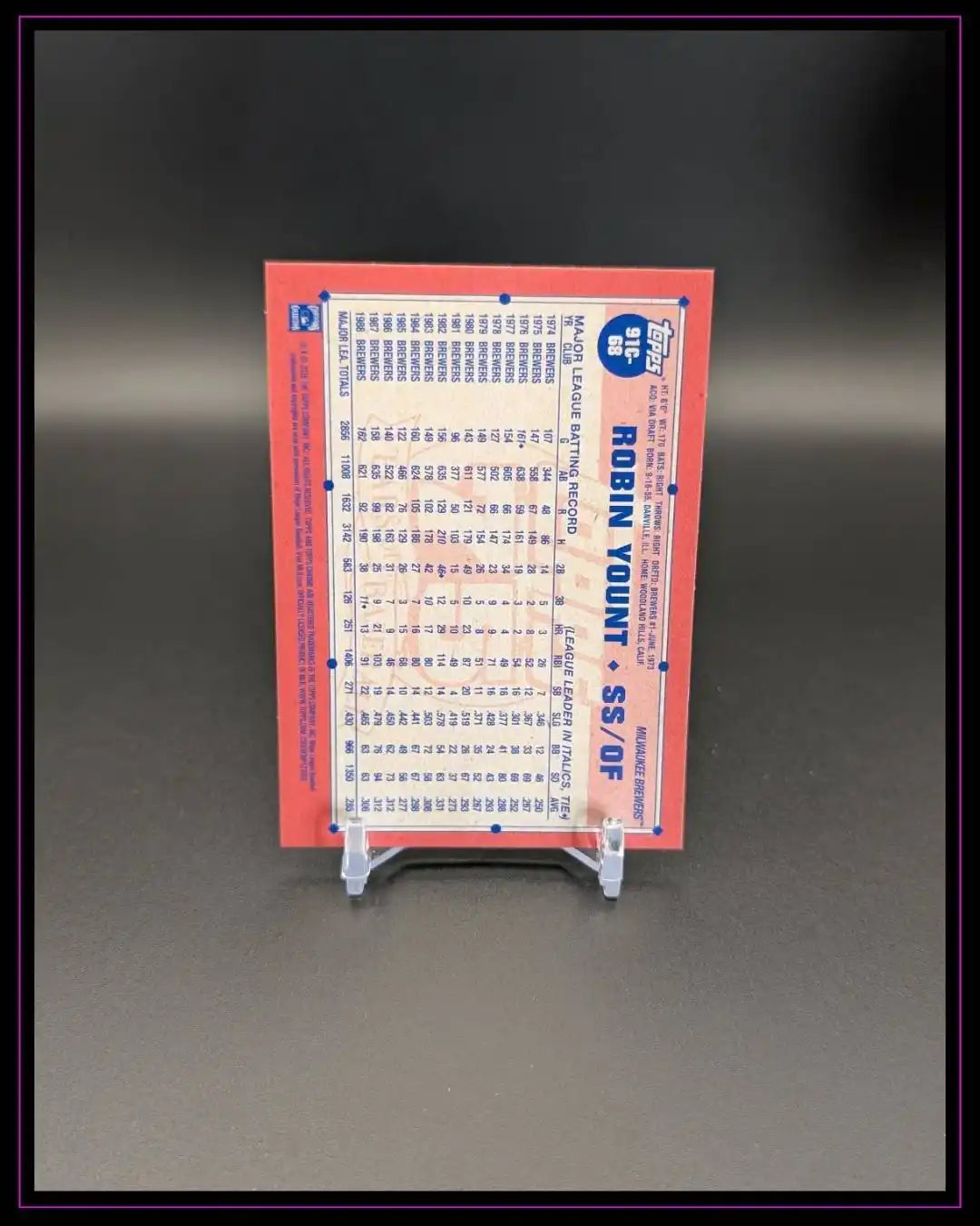 2026 Topps Series 1 #91C-68 Robin Yount 1991 35th Anniversary Mojo