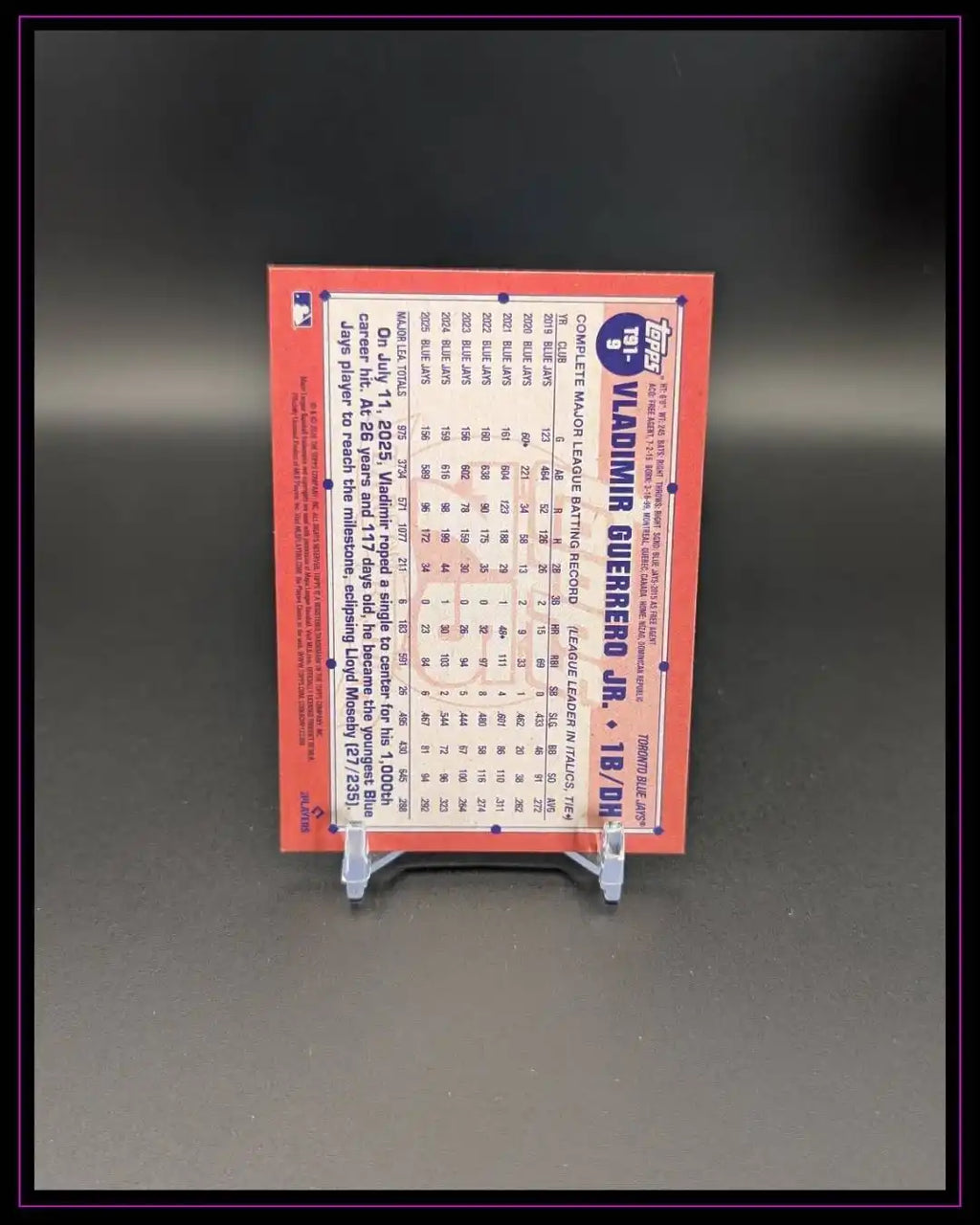 2026 Topps Series 1 #T91-9 Vladimir Guerrero Jr. 1991 35th Anniversary