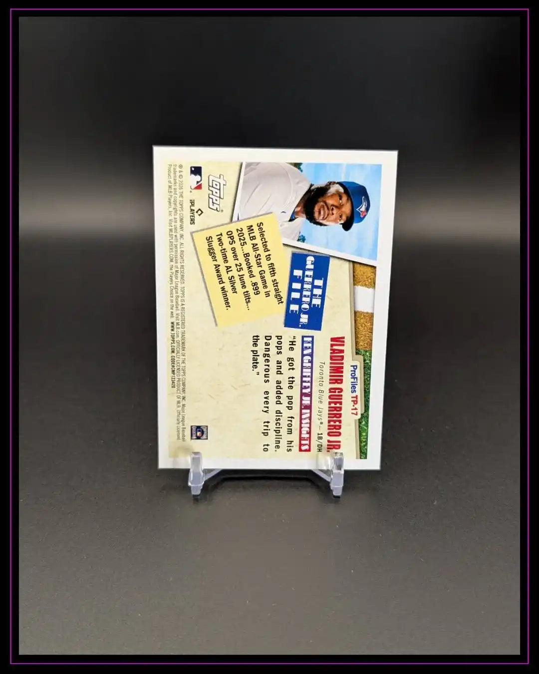 2026 Topps Series 1 #TP-17 Vladimir Guerrero Jr. Topps Profiles