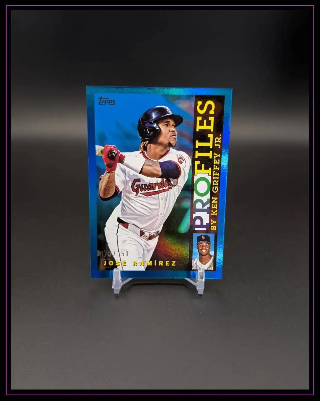 2026 Topps Series 1 #TP-9 José Ramírez Topps Profiles Blue Foil #/150