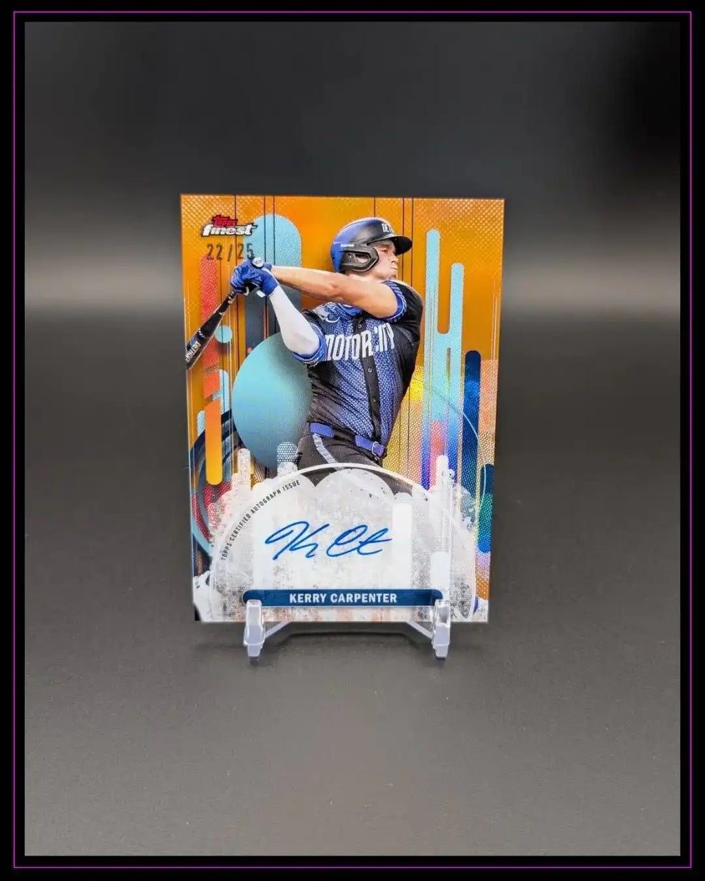 2025 Finest #FA-KC Kerry Carpenter Finest Autographs Orange #/25