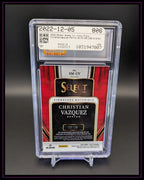 2022 Select #SM-CV Christian Vazquez Signature Materials Tri-Color /35 CGC 9