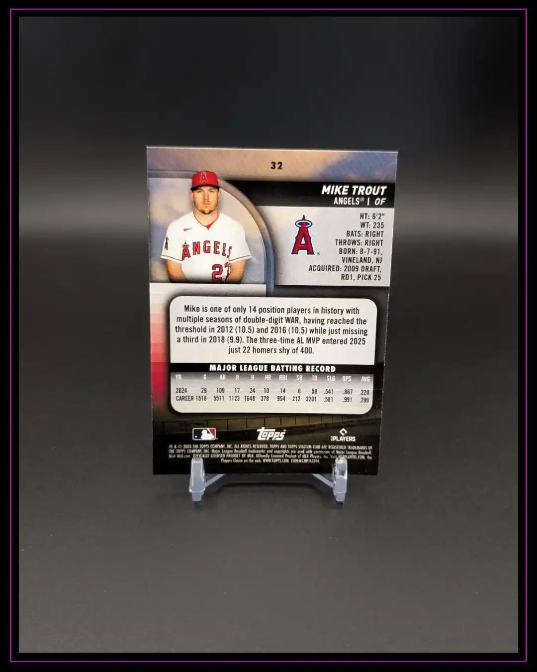 2025 Topps Stadium Club #32 Mike Trout