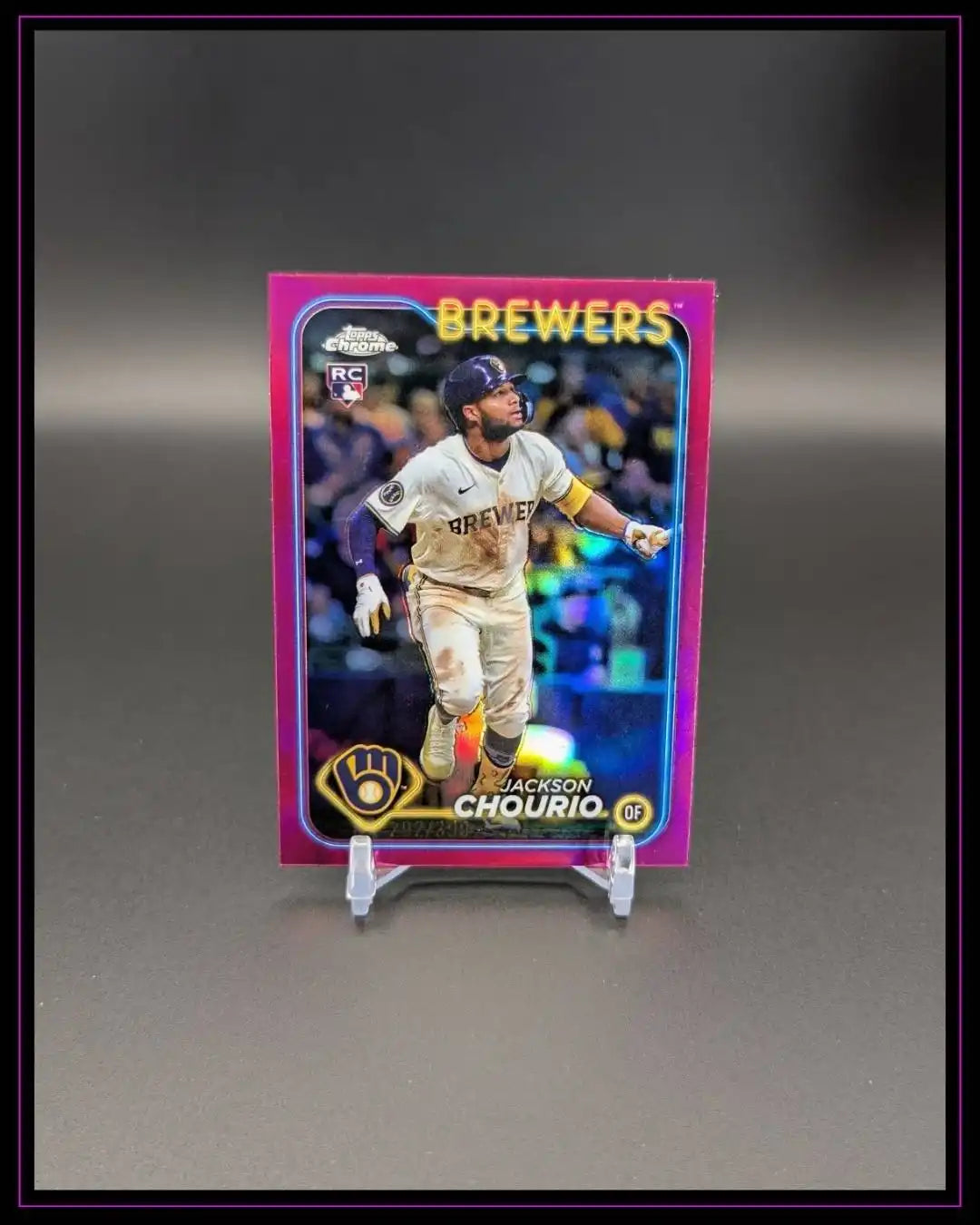 2024 Topps Chrome Update #USC18 Jackson Chourio Magenta Refractors /399