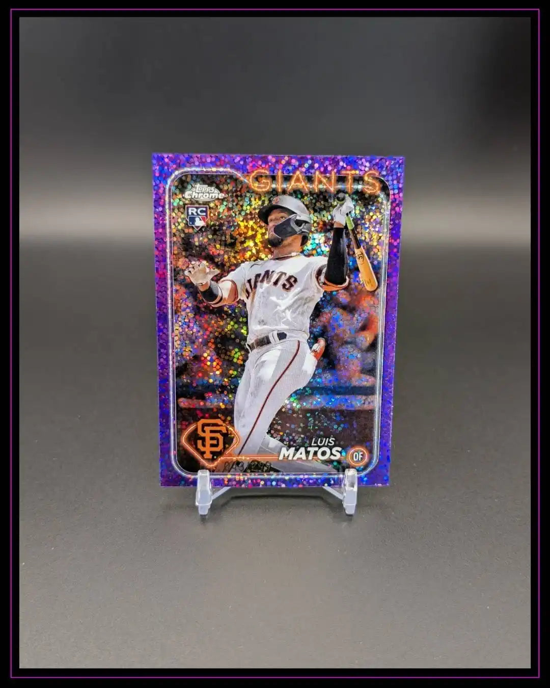 2024 Topps Chrome #270 Luis Matos Purple Speckle Refractors /299
