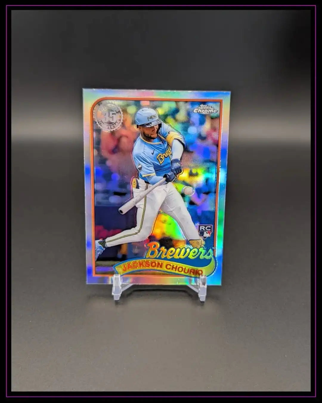 2024 Topps Chrome Update #89CU-4 Jackson Chourio 1989 35th Anniversary RC Refr.