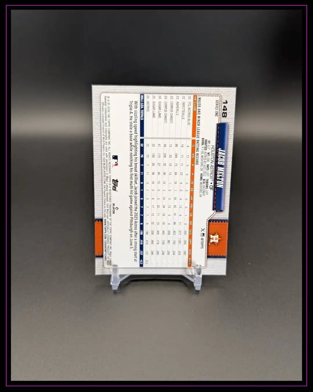 2026 Topps Series 1 #148 Jacob Melton RC