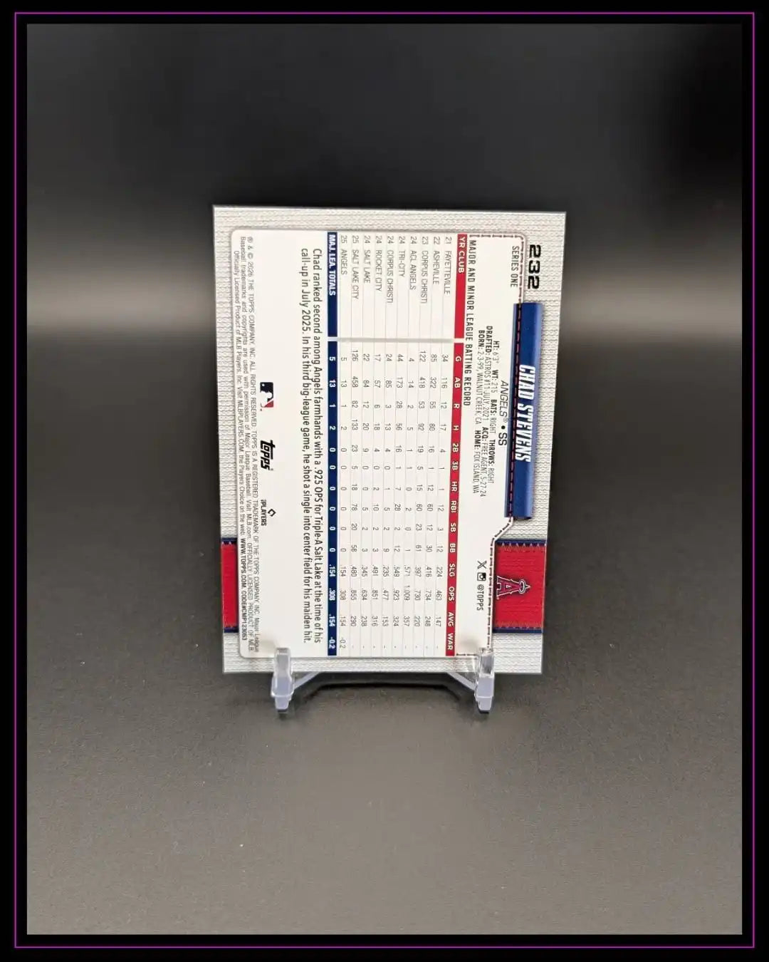 2026 Topps Series 1 #232 Chad Stevens RC