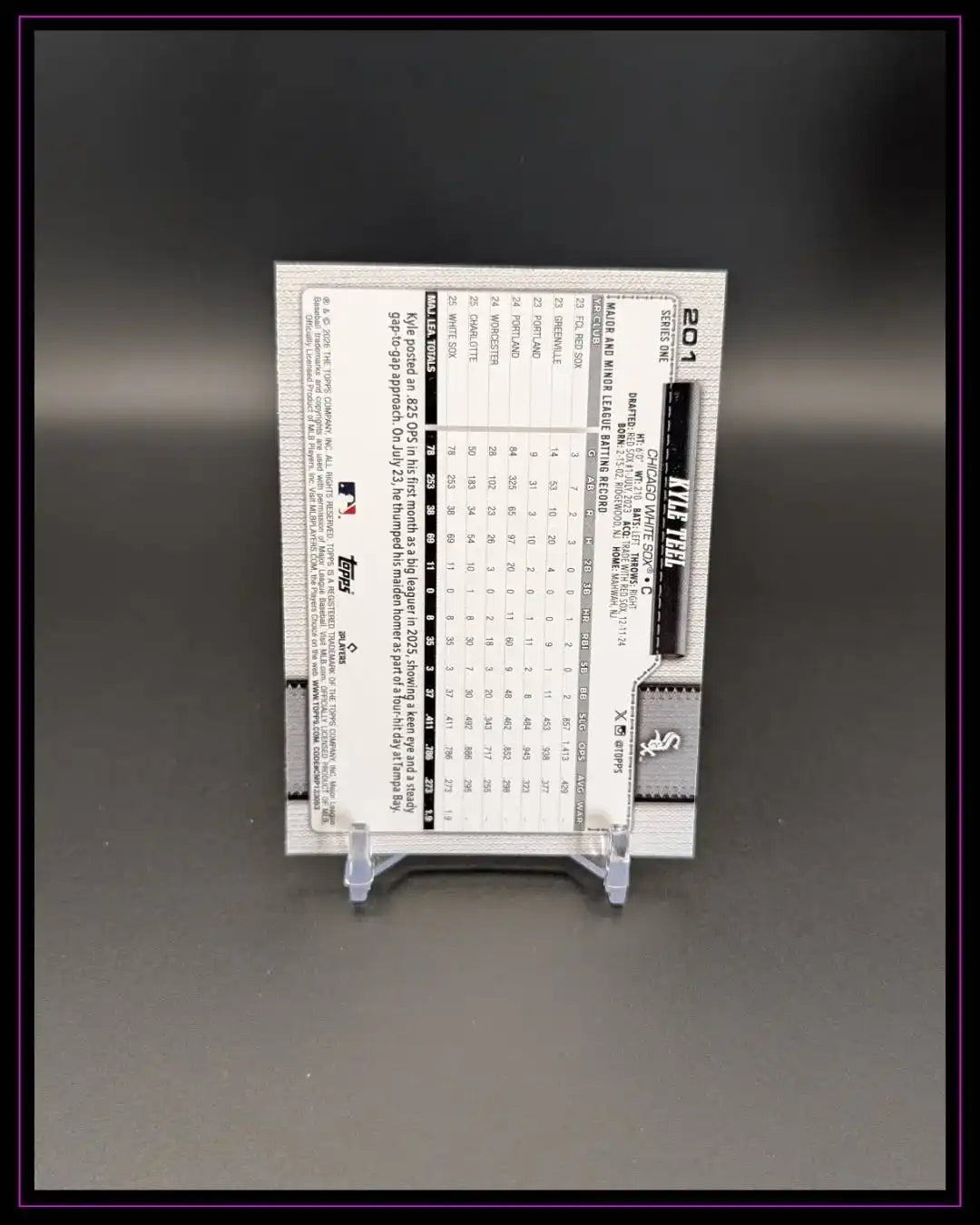 2026 Topps Series 1 #201 Kyle Teel RC