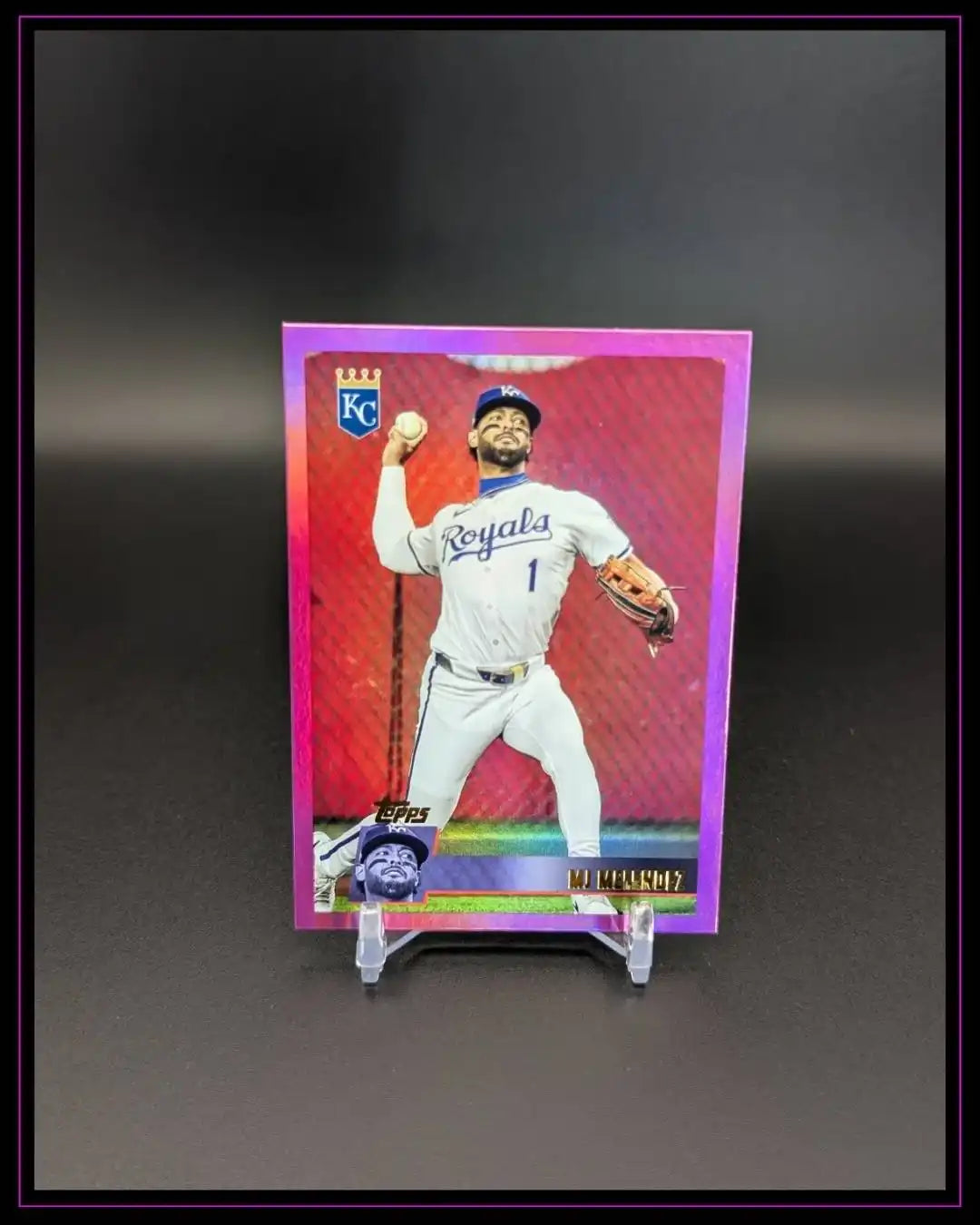 2025 Topps Archives #191 MJ Melendez Pink Foilboard