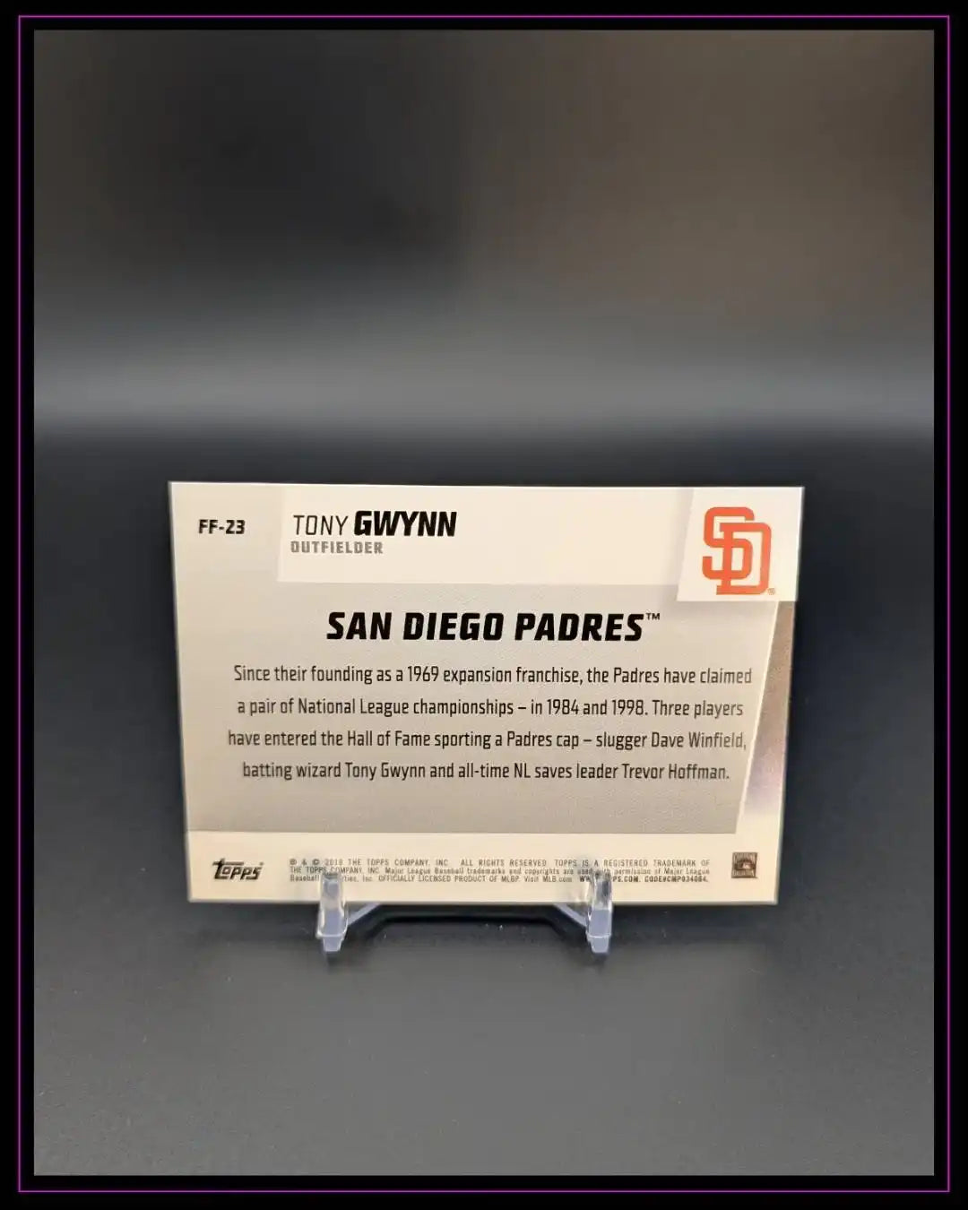 2019 Topps #FF-23 Tony Gwynn Franchise Feats