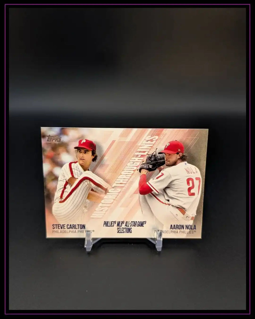 2019 Topps #HTL-24 Aaron Nola / Steve Carlton Historic Through-Lines