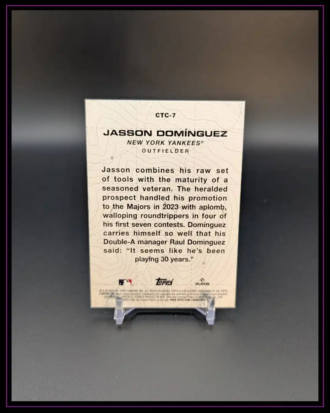 2024 Topps #CTC-7 Jasson Domínguez City to City RC