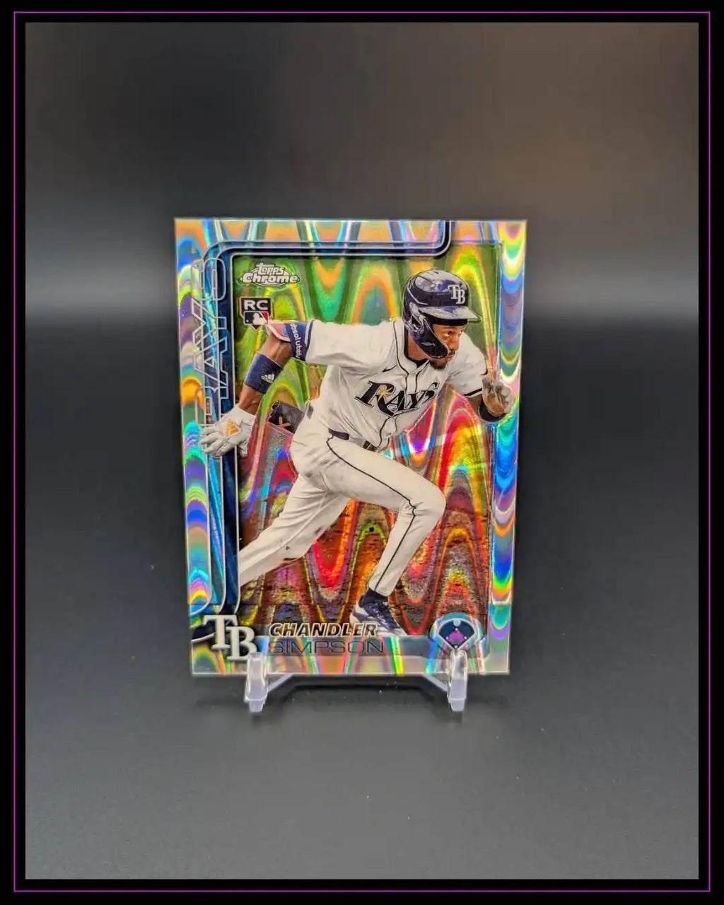 2025 Topps Chrome Update #USC179 Chandler Simpson RayWave Refractor RC