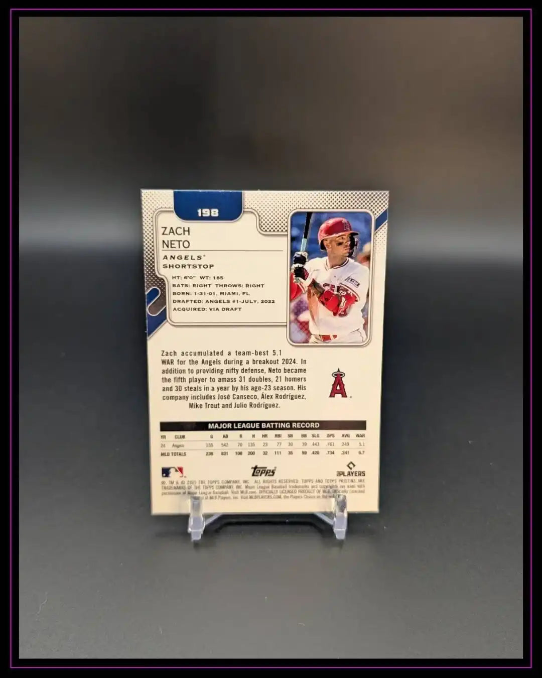 2025 Topps Pristine #198 Zach Neto