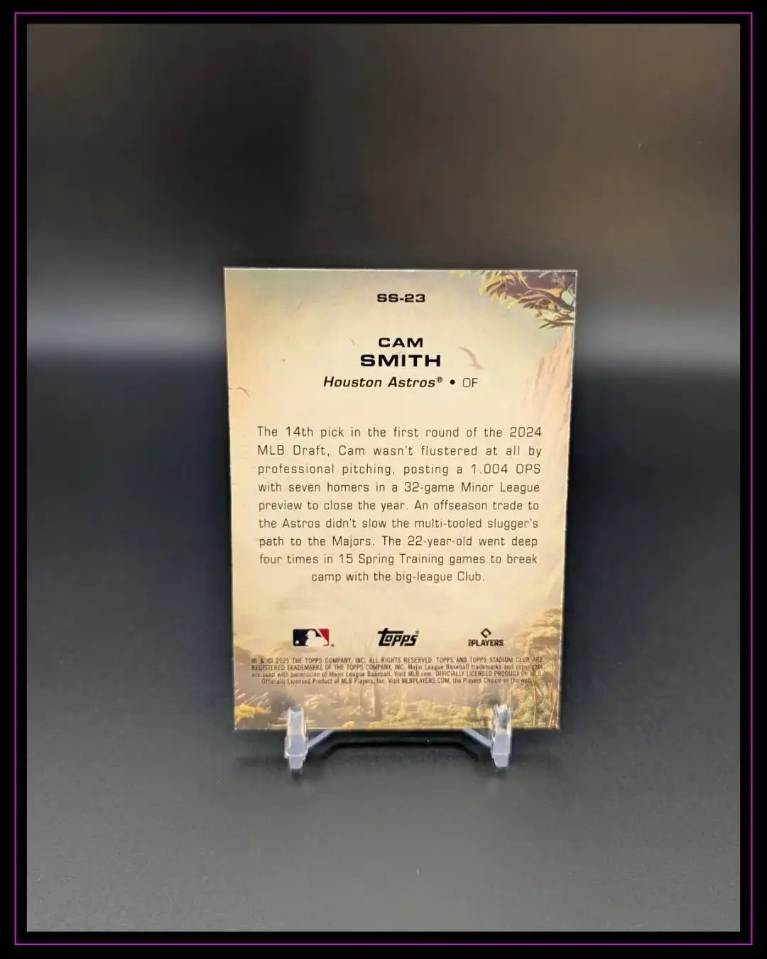 2025 Stadium Club #SS-23 Cam Smith Savage Sluggers