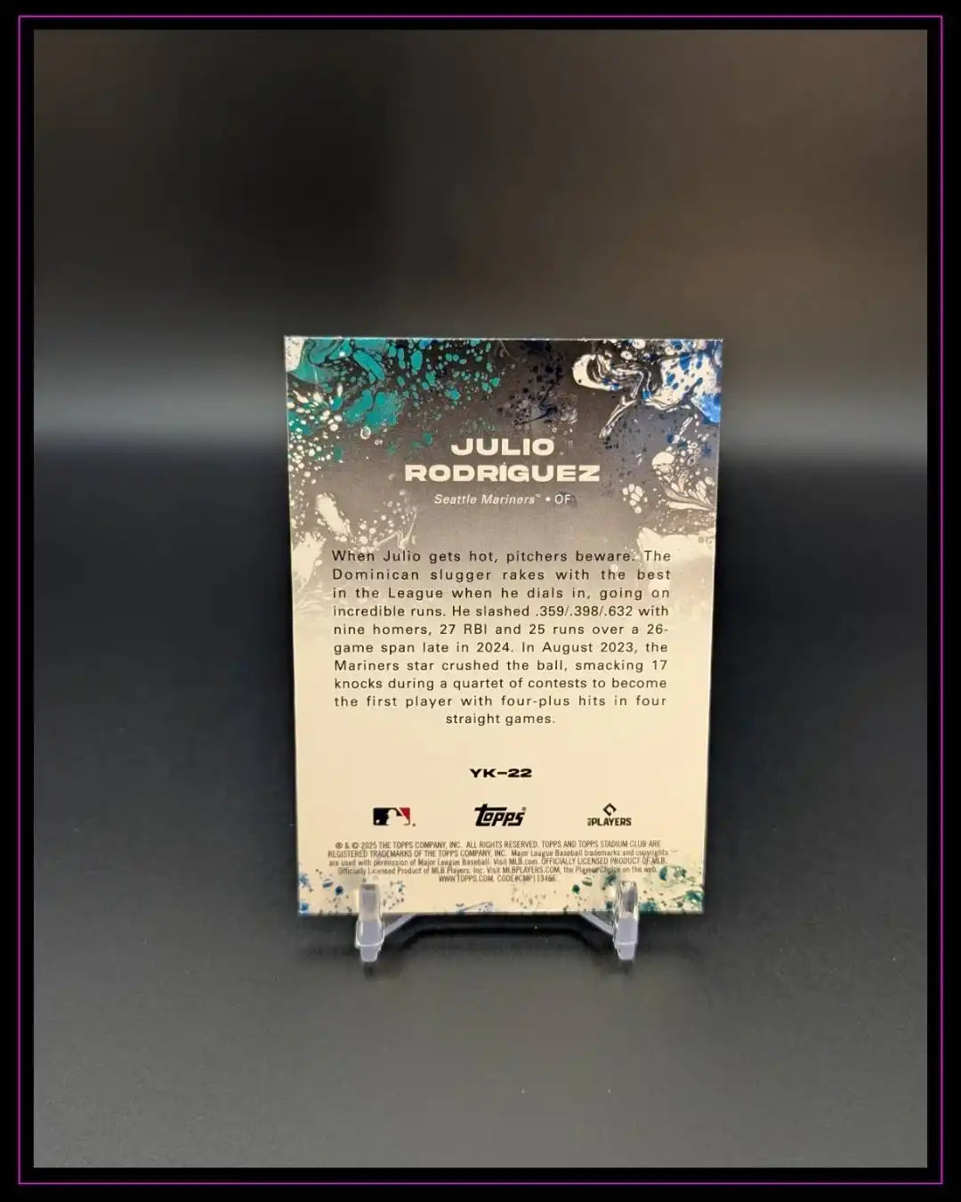 2025 Stadium Club #YK-22 Julio Rodríguez Yours for the Taking