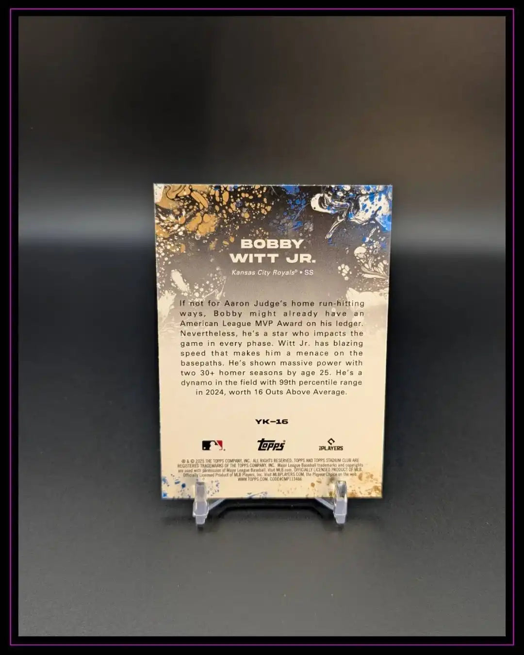 2025 Stadium Club #YK-16 Bobby Witt Jr. Yours for the Taking