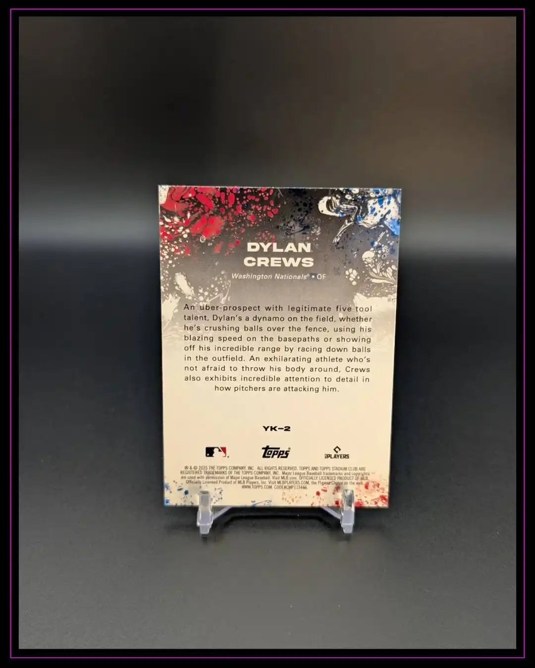 2025 Stadium Club #YK-2 Dylan Crews Yours for the Taking