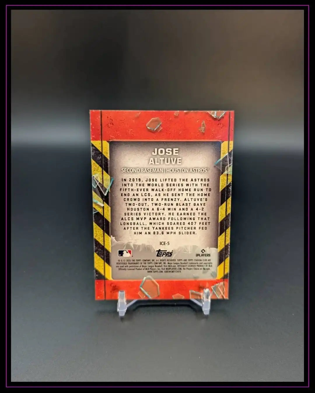 2025 Stadium Club #ICE-5 Jose Altuve In Case of Emergency