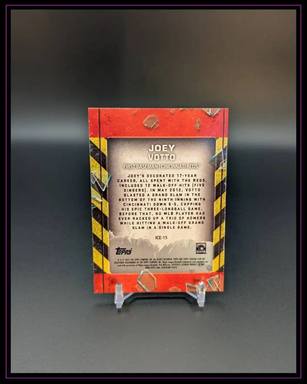 2025 Stadium Club #ICE-15 Joey Votto In Case of Emergency