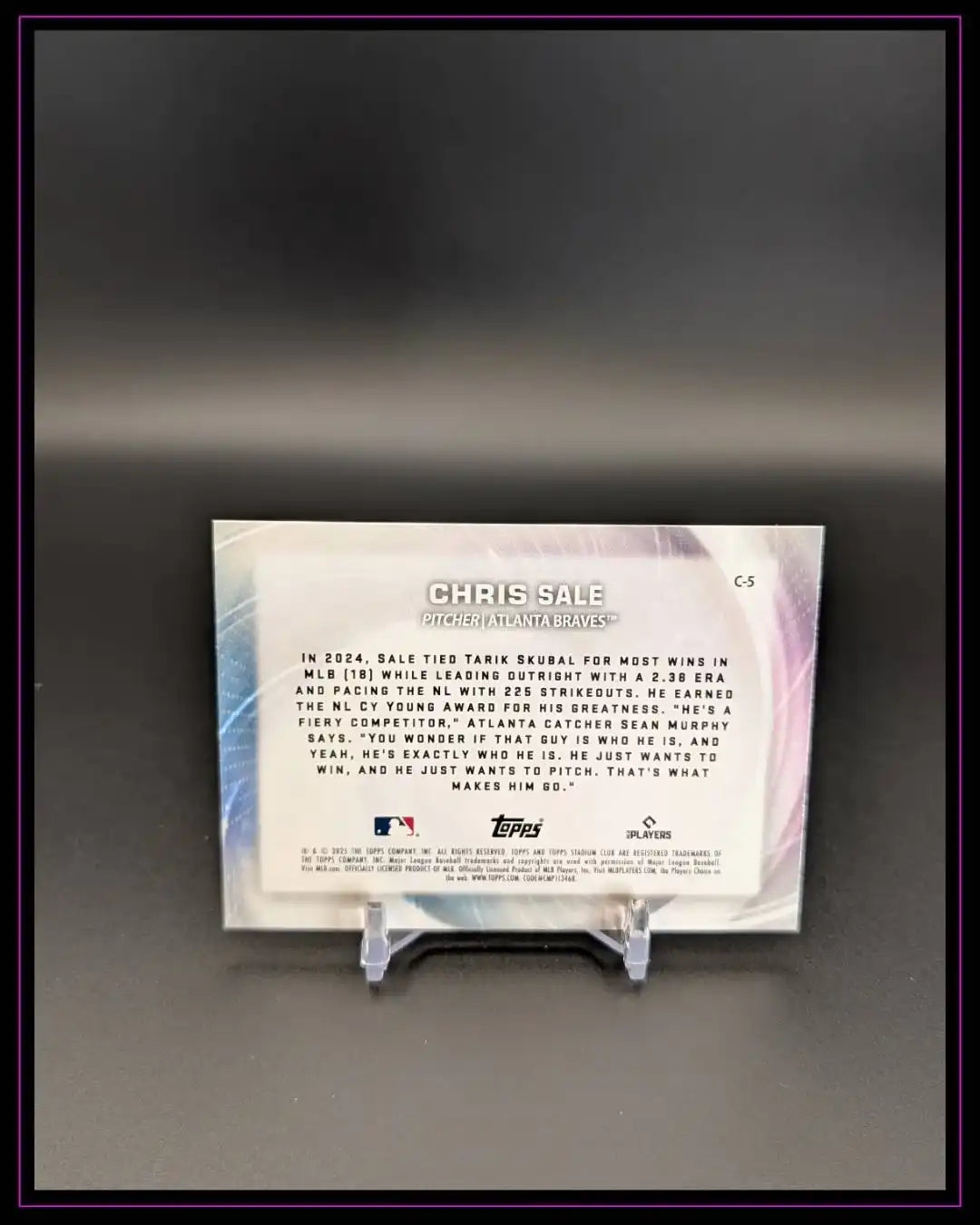 2025 Stadium Club #C-5 Chris Sale Concentration