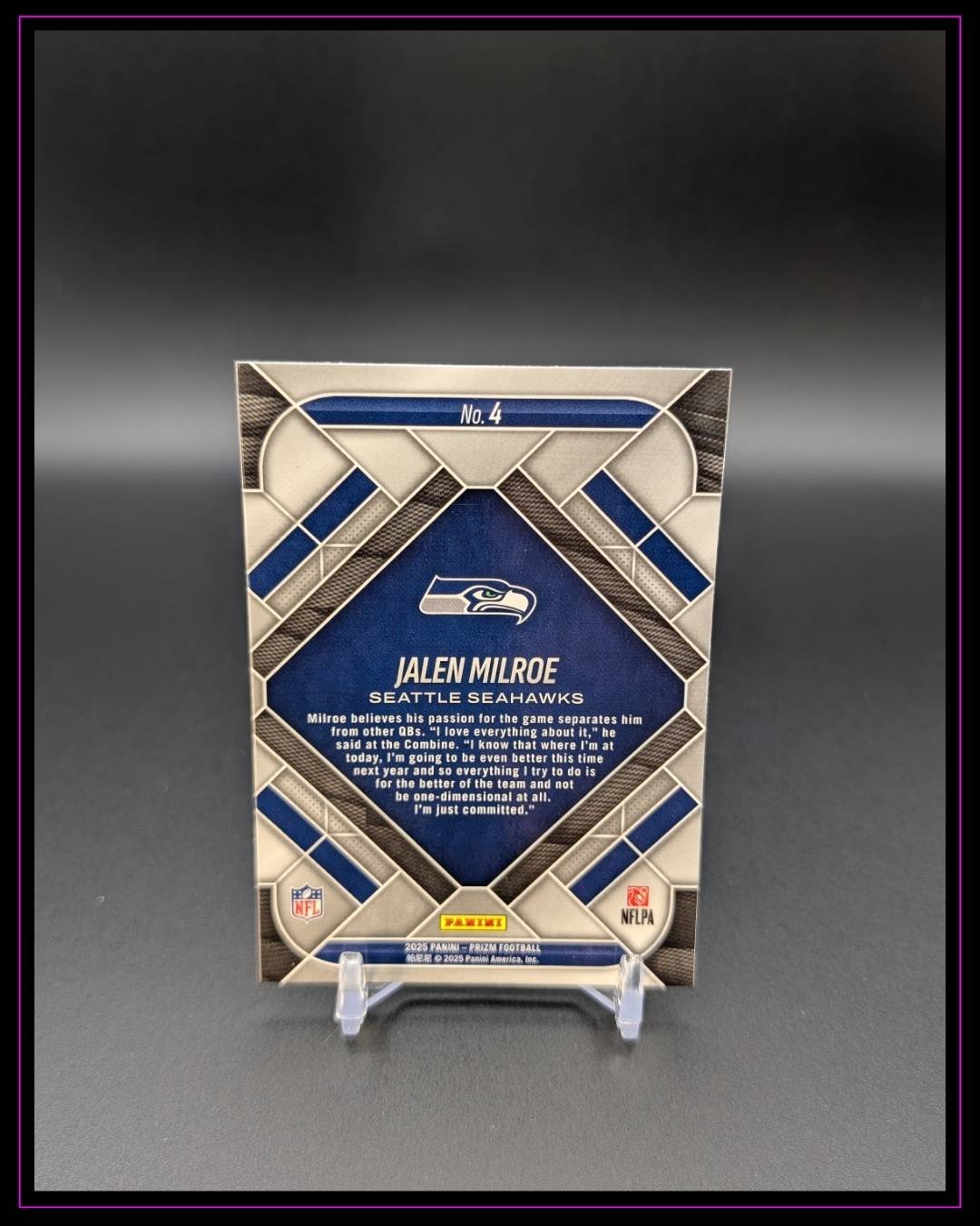 2025 Panini Prizm #4 Jalen Milroe RC Emergent