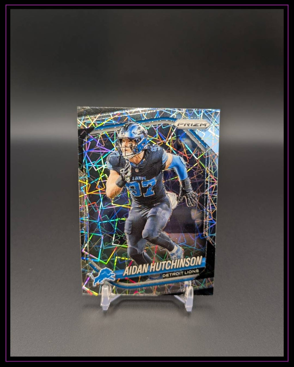 2025 Panini Prizm #210 Aidan Hutchinson Lazer