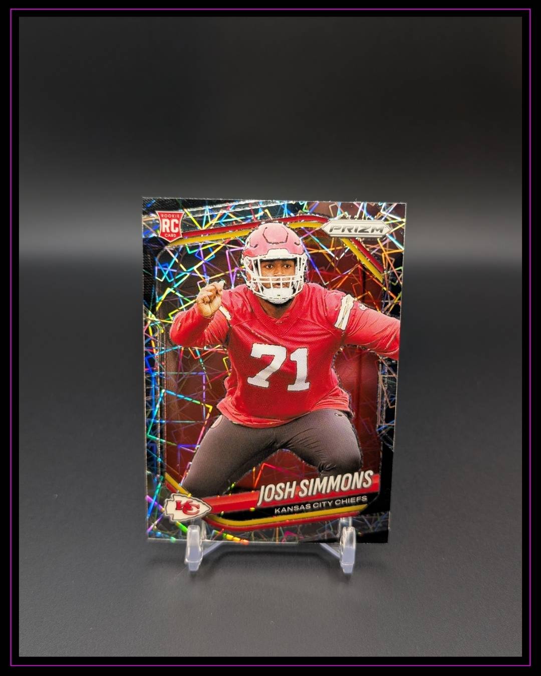 2025 Panini Prizm #337 Josh Simmons RC Laser