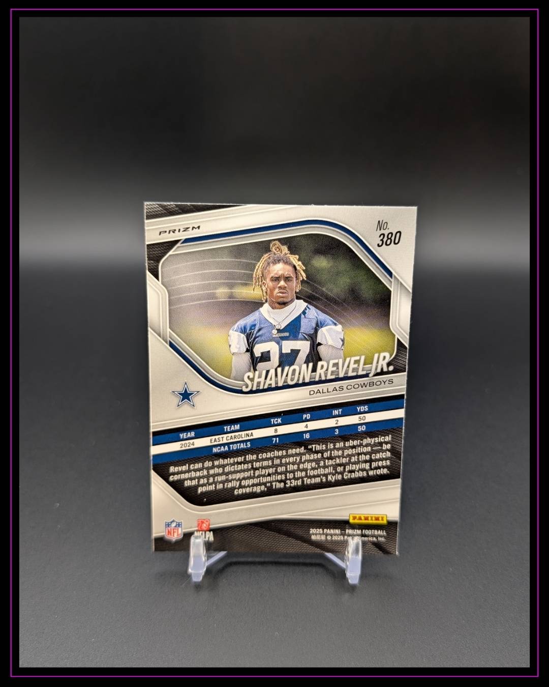 2025 Panini Prizm #380 Shavon Revel Jr. RC Lazer