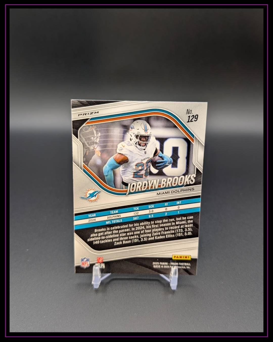 2025 Panini Prizm #129 Jordyn Brooks Lazer