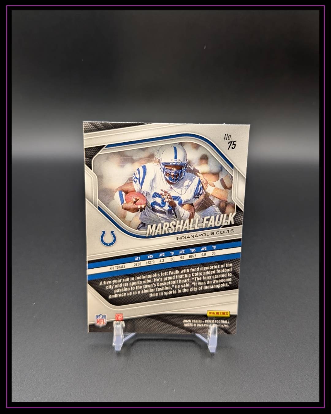 2025 Panini Prizm #75 Marshall Faulk