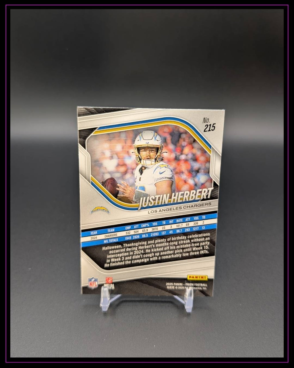 2025 Panini Prizm #215 Justin Herbert