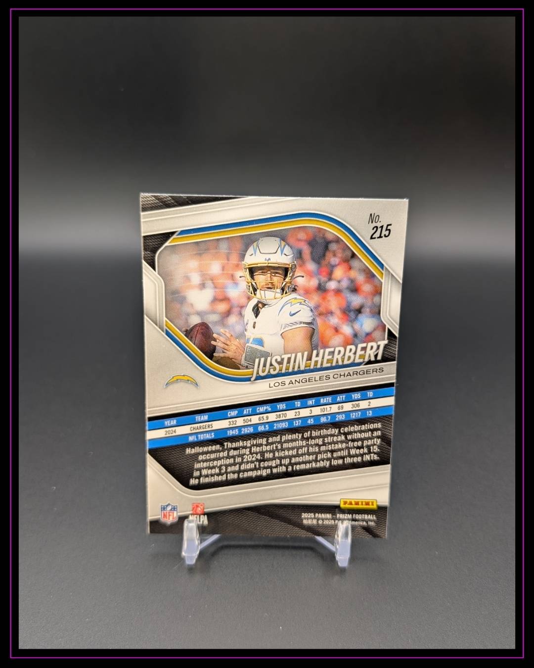 2025 Panini Prizm #215 Justin Herbert