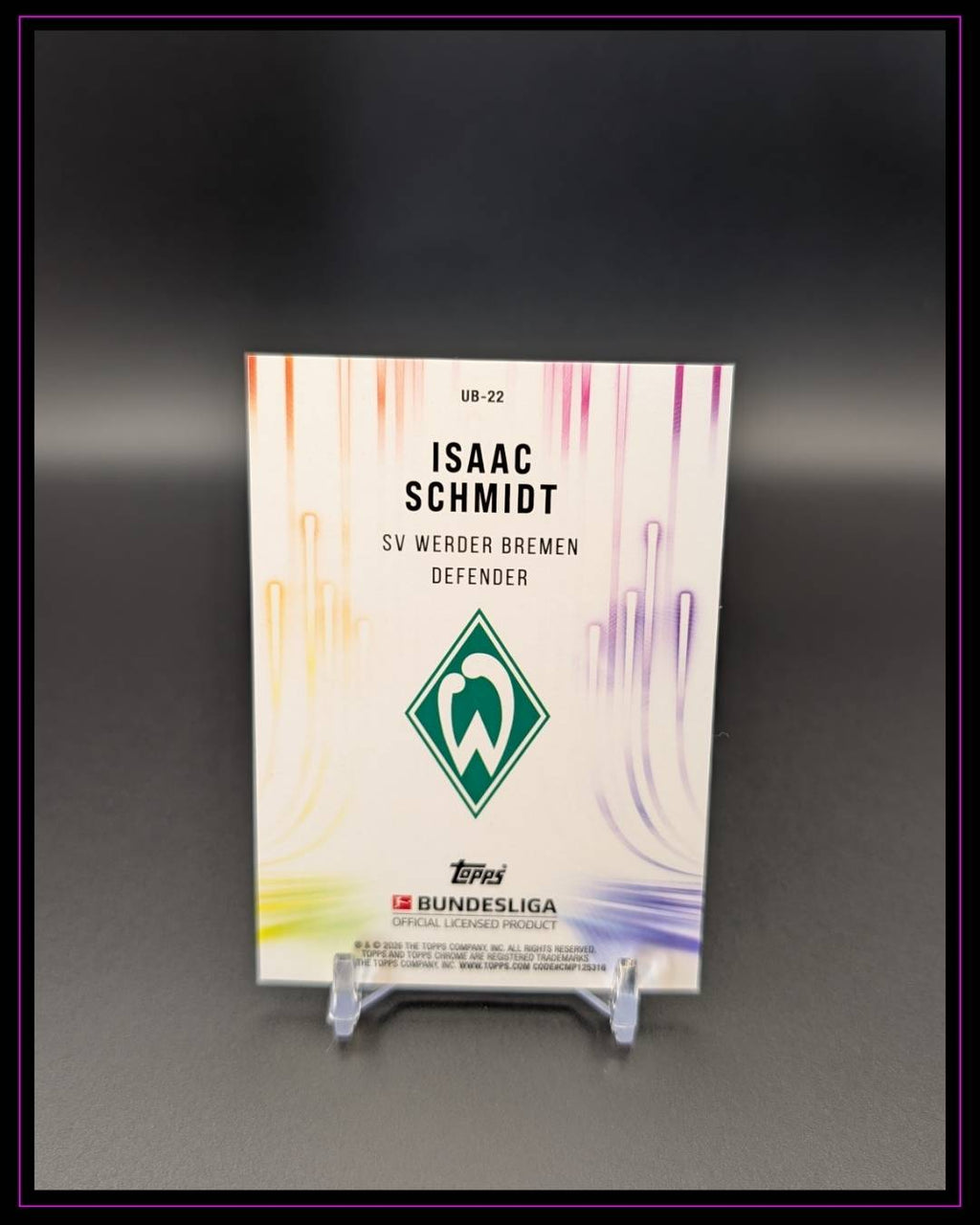 2025-26 Topps Chrome Bundesliga #UB-22 Isaac Schmidt Ultrabeam