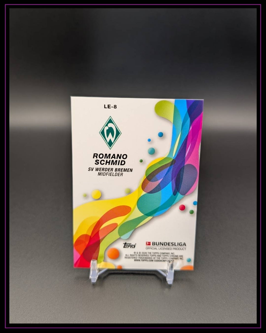2025-26 Topps Chrome Bundesliga #LE-8 Romano Schmid Spectrum