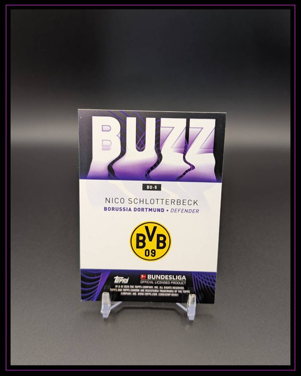 2024-25 Topps Chrome Bundesliga #BU-9 Nico Schlotterbeck Buzz Red 1/5