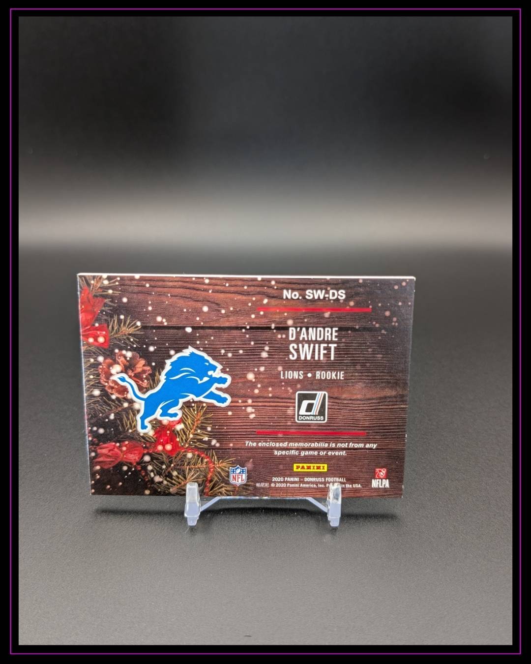 2020 Panini Donruss #SW-DS D'Andre Swift Rookie Holiday Sweater