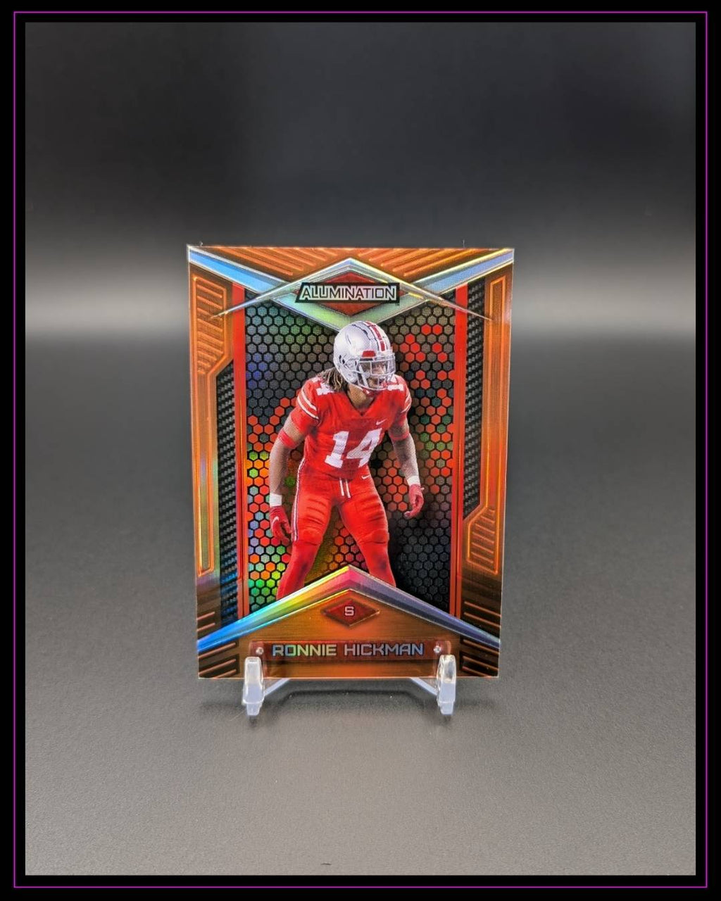 2023 Wild Card Alumination Draft #ABC-102 Ronnie Hickman Rainbow Orange /20