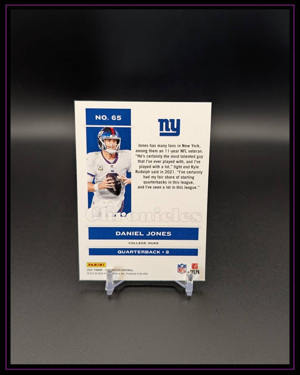 2021 Panini Chronicles #65 Daniel Jones